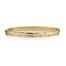 Ladies 18kt Yellow Gold Bracelet / Bangle. 0.35ct Tw