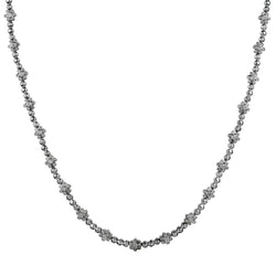 LADIES 14kt white gold diamond choker necklet. 4.00ct Tw.Made by "Haleh"