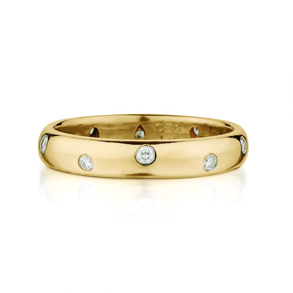 Tiffany& Co Etoile diamond band in 18kt yellow – Van Rijk