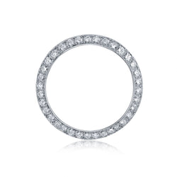 Ladies Platinum "Circle of Life" Diamonds Brooch. Classic. Timeless.3.00 Ctw