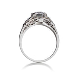 1.40 Carat Old-European Cut Diamond Platinum Engagement Ring