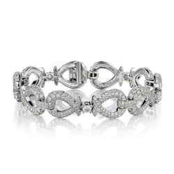 Ladies 18kt W/G Diamond Bracelet Featuring 8.00ct Tw Brilliant cut Diamonds