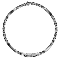 Fope 18KT White Gold And Diamond Love Nest Chain Necklace