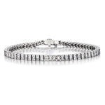 Ladies 18kt W/G Princess Cut Diamond "Tennis Bracelet"  8.70ct Tw