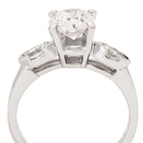 1.01CT Round Brilliant Cut Diamond & Marquise-Cut Ring