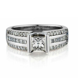 Ladies 18kt White Gold Diamond Ring. 1.21ct Tw