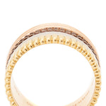 Boucheron Quatre Classique Large Tri-Color Gold And PVD Ring
