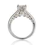 1.50 Carat Princess Cut Diamond White Gold Solitaire Engagement Ring
