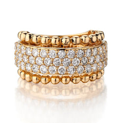 18kt Yellow Gold Diamond Band with 1.65 tw.