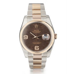 Rolex Oyster Perpetual Datejust Chocolate Floral Watch