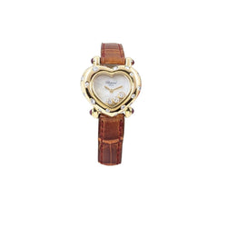 Chopard 18kt Yellow Gold and Diamond Heart Shaped Watch 20/6626-21