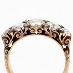 Vintage 1.20 Total Carat Old-Mine Cut Diamond Ring