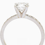 1.25 Carat Round Brilliant Cut Diamond White Gold Ring