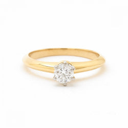 Tiffany & Co. Diamond Solitaire Gold & Platinum Ring