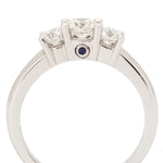 Exceptional Birks Platinum 3-Stone Diamond Ring