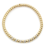 Yellow Gold, White Gold & Diamond Italian Made Necklace