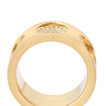 Louis Vuitton Large Empreinte Yellow Gold Ring Sz 52