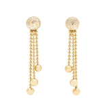 Cartier Draperie Yellow Gold & Diamond Chandelier Earrings