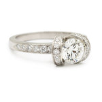 Tiffany & Co. Platinum Diamond (VVS) (F) Engagement Ring