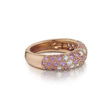 Cartier 18kt Rose Gold Etincelle Pink Sapphire and Diamond Ring