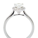 0.90 Carat Pear-Shaped Diamond Halo-Set WG Ring