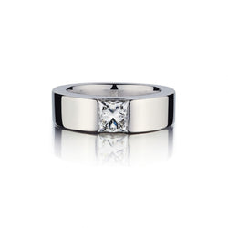 1.02 Carat Princess Cut Diamond Solitaire Custom-Made Ring