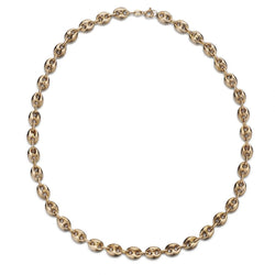 Unisex 18KT Yellow Gold Gucci-Style Link Chain Necklace