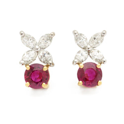 Tiffany & Co. Ruby & Diamond Victoria Collection Earrings