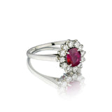 Birks Ruby And Diamond White Gold Cocktail Ring