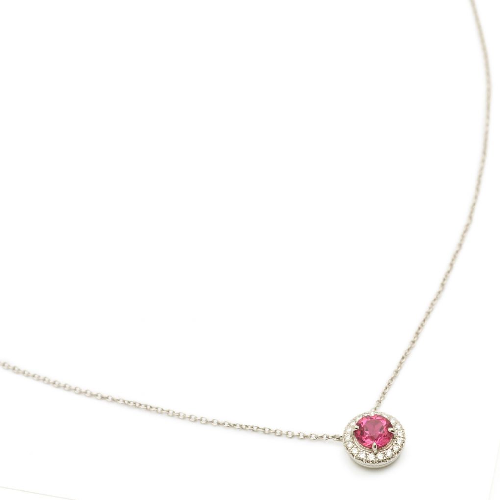 Tiffany 'Soleste' Rubellite Diamond Plat Pendant – Van Rijk
