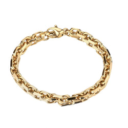 Tiffany & Co. Solid 18KT Yellow Gold Men's Oval Link Bracelet