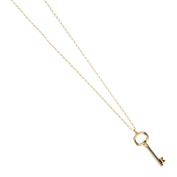Tiffany & Co. 18KT Yellow Gold Large Oval Key Pendant Necklace