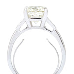 3.21 Carat Radiant-Cut Diamond Custom-Made (VVS2) Ring
