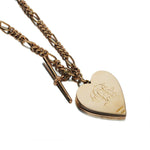 Edwardian Rose Gold Heart Locket Diamond Pendant