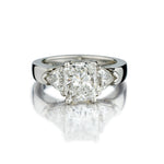 1.62 Carat Radiant Cut Diamond Platinum Engagement Ring