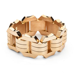 Retro-Era 18KT Rose Gold Geometric Design Bracelet