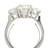 4.30 Carat Marquise Cut Diamond Platinum Ring