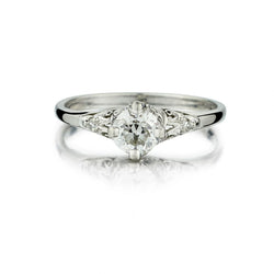 Birks Vintage 0.55 Carat Old-European Cut Diamond Ring