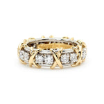 Tiffany & Co. Shlumberger's Sixteen Stone Diamond 'X' Ring