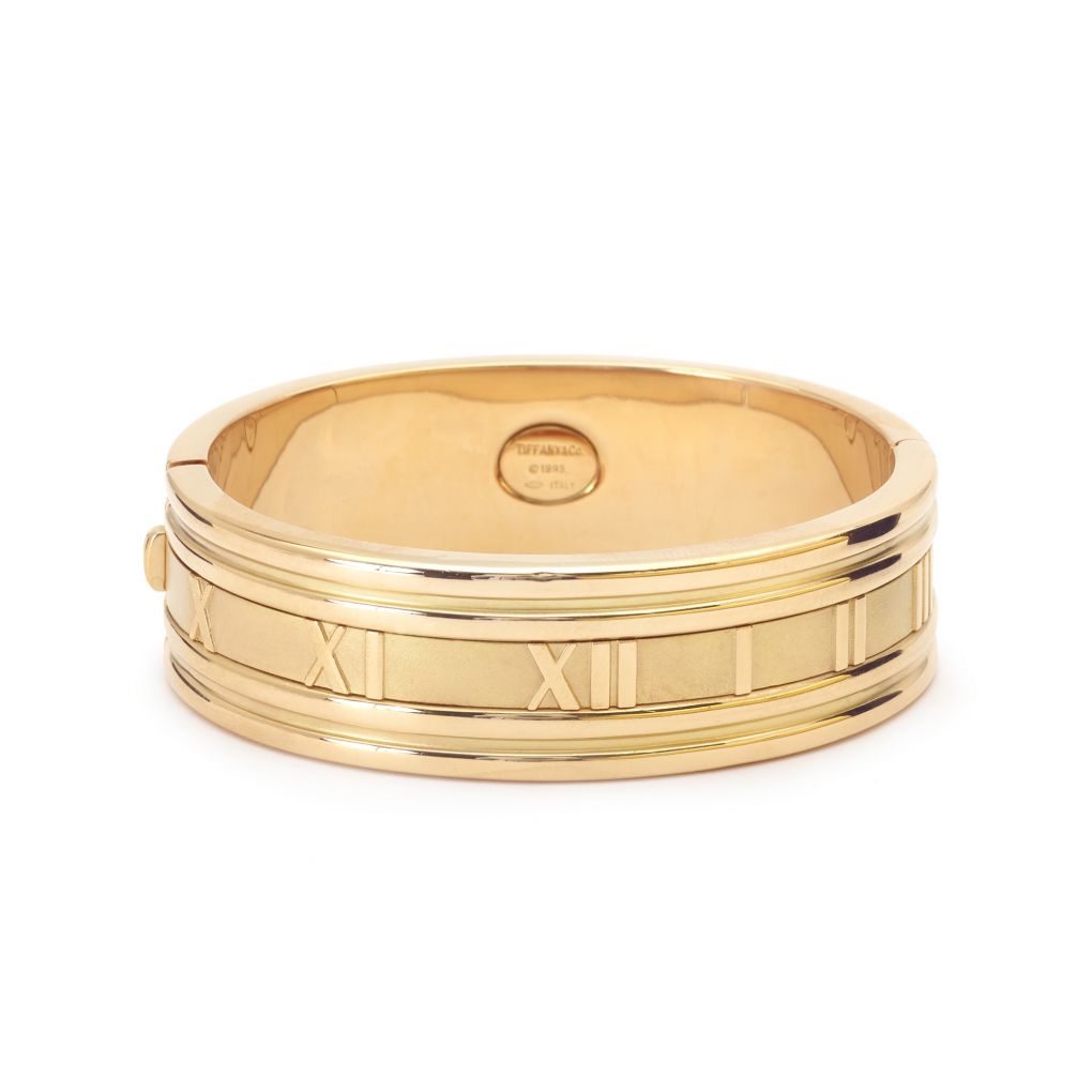 Tiffany 18KT Yellow Gold Atlas Bangle Bracelet – Van Rijk