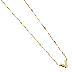 Versace 18KT Yellow Gold Ladies 'V' 16.5" Pendant Necklace