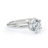 Tiffany & Co. 2.08 Carat Diamond Solitaire Platinum Ring