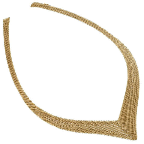 Tiffany & Co. Elsa Peretti Vintage Mesh Bib Necklace in 18kt Yellow Gold