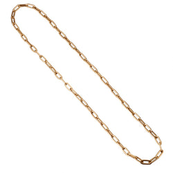 14KT Rose Gold Heavy Unisex Paperclip Link Chain Necklace