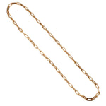 14KT Rose Gold Heavy Unisex Paperclip Link Chain Necklace