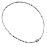 Tiffany & Co. 6.80 Carat Bezel-Set Diamond Necklace