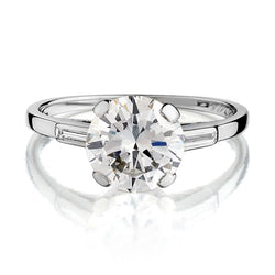 Birks 1.60 Carat Round Brilliant Cut Diamond Engagement Ring