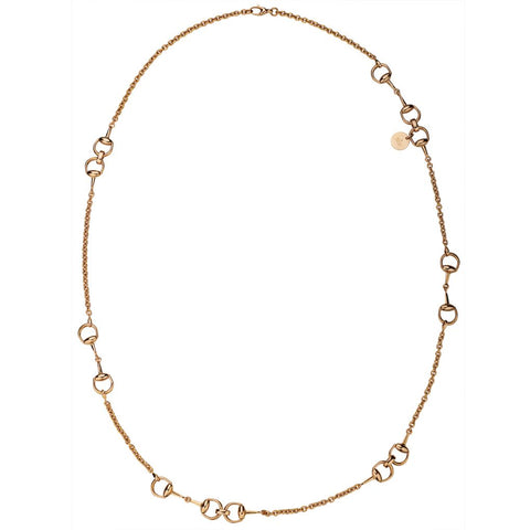 Gucci Iconic 18KT Yellow Gold Horsebit Motif Chain Necklace