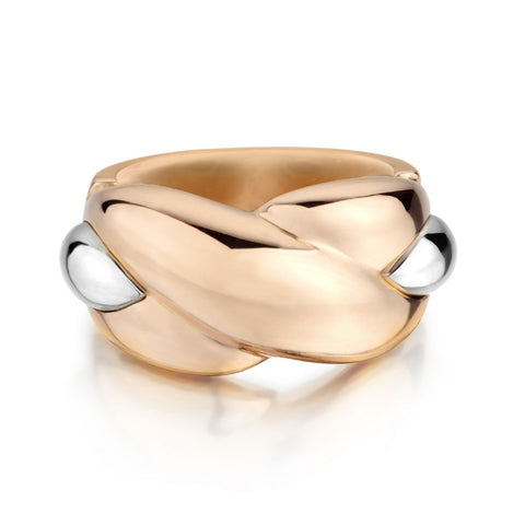 Cartier 18KT Rose Gold And White Gold Trinity X Size 54 Ring