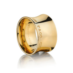 Tiffany & Co. 18KT Yellow Gold 1837 Collection Wide Ring